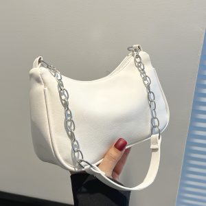 Trendy Women's Underarm Bag with Chain Strap - Summer 2025 High-End Small Shoulder Bag in French Niche Style