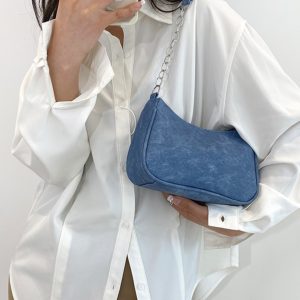Trendy Women's Underarm Bag with Chain Strap - Summer 2025 High-End Small Shoulder Bag in French Niche Style