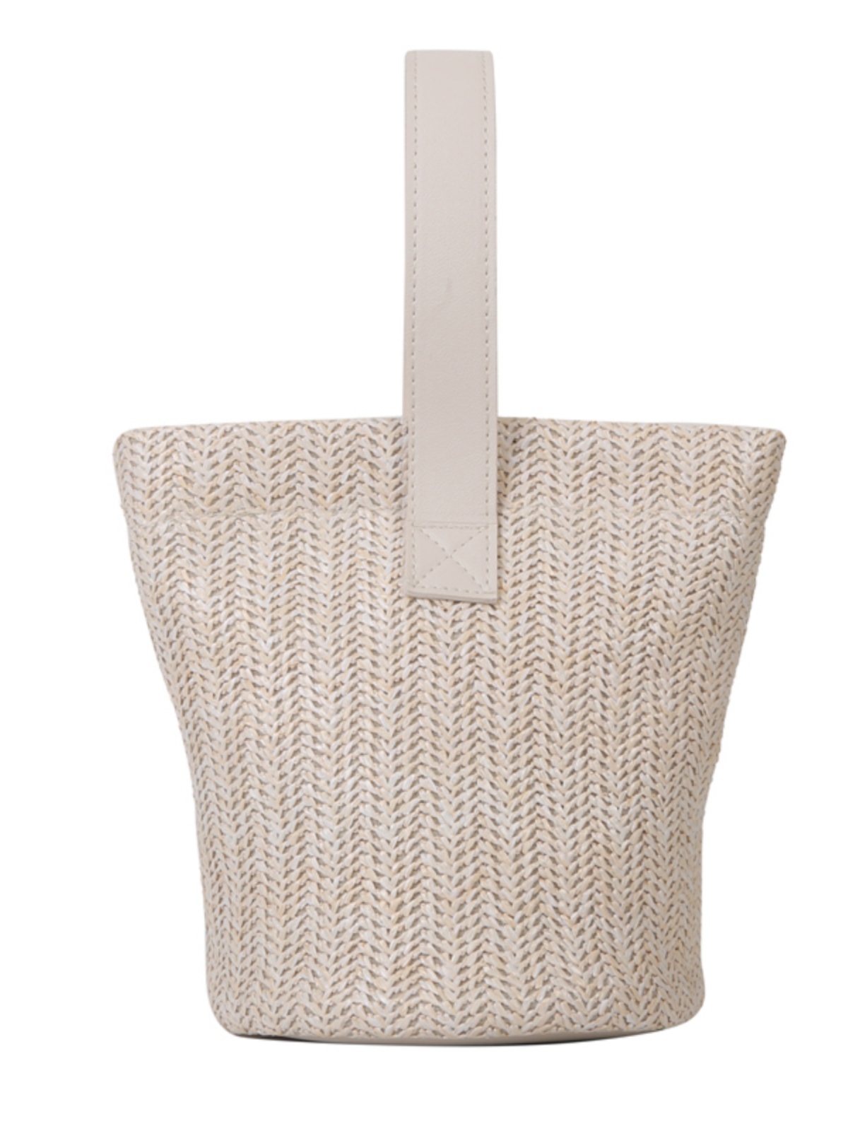 Trendy Woven Beach Bucket Bag - Casual Tote for Women, Handheld Vacation Bag, Perfect for Summer and Coastal Getaways Trendy Woven Beach Bucket Bag - Casual Tote for Women, Handheld Vacation Bag, Perfect for Summer and Coastal Getaways