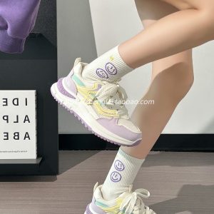 Ultra-Lightweight Mesh Casual Sports Shoes for Women - 2025 Soft Sole Macaroon Color Dad Sneakers