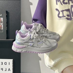 Ultra-Lightweight Mesh Casual Sports Shoes for Women - 2025 Soft Sole Macaroon Color Dad Sneakers