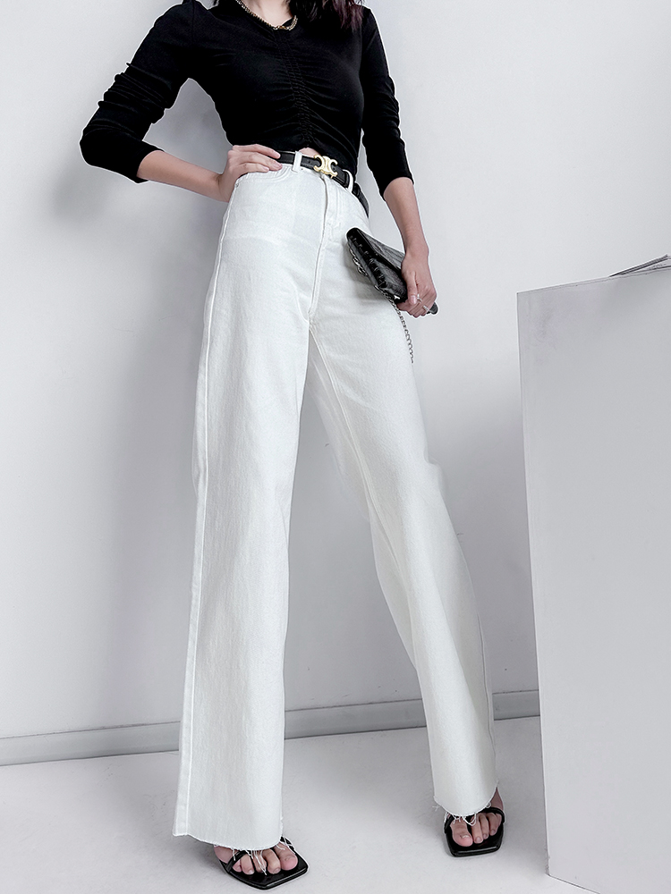 Ultra-Long High-Waisted Vintage Jeans for Women - Slim-Fit, Floor-Length, Lightweight Fabric, Perfect for 90s and Y2K Styles Ultra-Long High-Waisted Vintage Jeans for Women - Slim-Fit, Floor-Length, Lightweight Fabric, Perfect for 90s and Y2K Styles