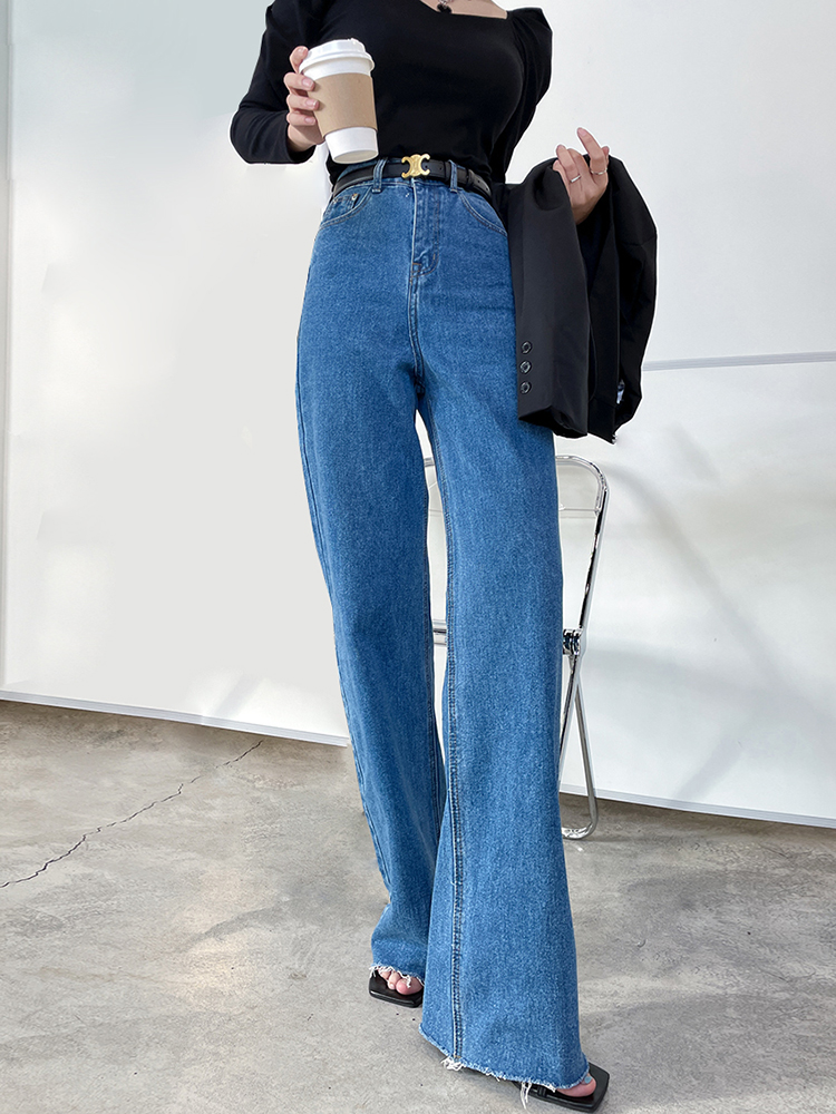 Ultra-Long High-Waisted Vintage Jeans for Women - Slim-Fit, Floor-Length, Lightweight Fabric, Perfect for 90s and Y2K Styles Ultra-Long High-Waisted Vintage Jeans for Women - Slim-Fit, Floor-Length, Lightweight Fabric, Perfect for 90s and Y2K Styles