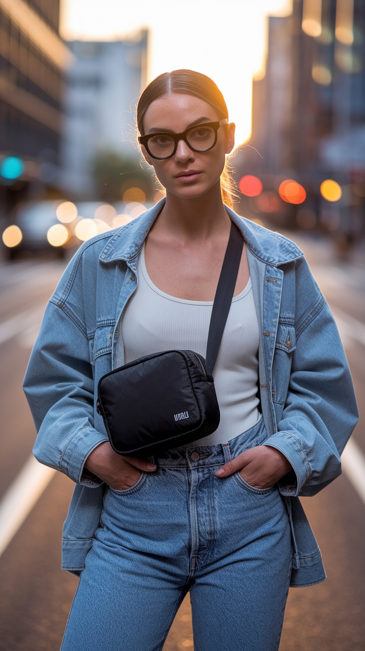 The Versatility of the Uniqlo Mini Shoulder Bag outfit idea