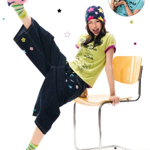 Unique Fun Print Short Sleeve T-Shirt for Women, Summer Slim Fit Casual Top, 90s Inspired Fashion, Trendy Summer Wear