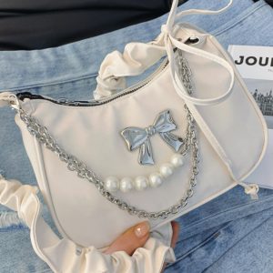 Unique Wrinkled Design Women's Crossbody Bag - Versatile Underarm Shoulder Bag for Spring Summer 2025 Fashion