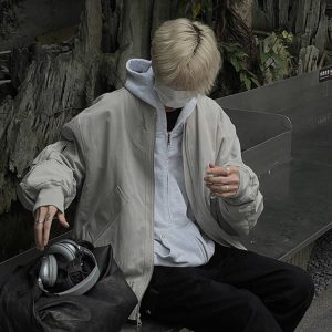 Unisex American Retro High Street Pilot Jacket, Loose Casual Baseball Workwear for Spring and Autumn Fashion