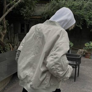 Unisex American Retro High Street Pilot Jacket, Loose Casual Baseball Workwear for Spring and Autumn Fashion