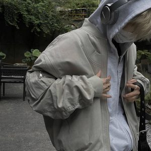 Unisex American Retro High Street Pilot Jacket, Loose Casual Baseball Workwear for Spring and Autumn Fashion