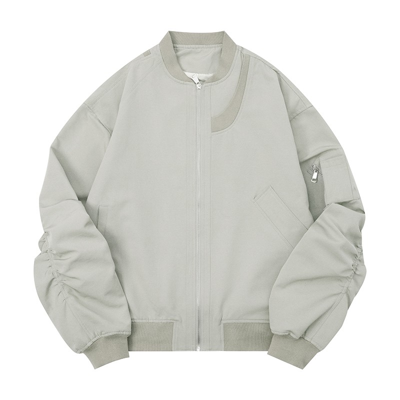 Unisex American Retro High Street Pilot Jacket, Loose Casual Baseball Workwear for Spring and Autumn Fashion