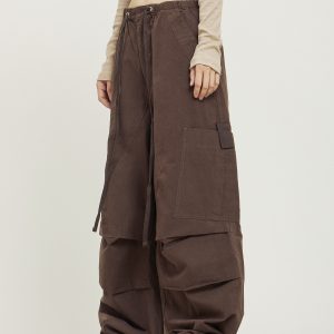 Unisex American-Style Wide-Leg Cargo Pants - Summer Lightweight Casual Loose Straight-Leg Hiking Trousers