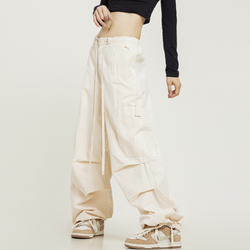 Unisex American-Style Wide-Leg Cargo Pants - Summer Lightweight Casual Loose Straight-Leg Hiking Trousers