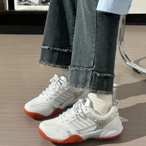 Unisex Casual Running Shoes - Versatile Soft Sole Breathable White Sneakers for Sports and Everyday Wear