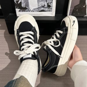 Unisex Classic Warrior Canvas Sneakers - Lightweight Breathable Sports Shoes for Summer 2025