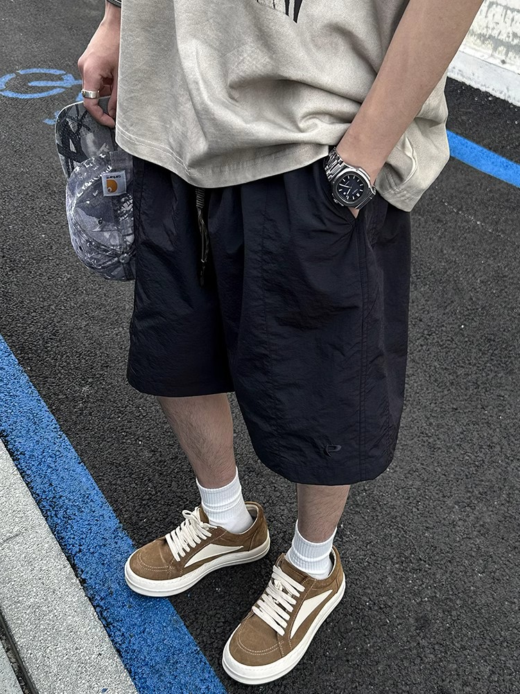 Unisex Japanese-Style Quick-Dry Cargo Shorts - Lightweight, Breathable, Casual 5-Point Summer Shorts for Outdoor Activities Unisex Japanese-Style Quick-Dry Cargo Shorts - Lightweight, Breathable, Casual 5-Point Summer Shorts for Outdoor Activities