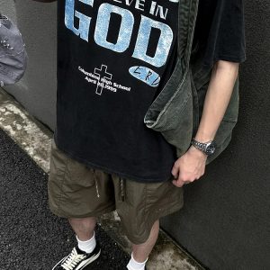 Unisex Japanese-Style Quick-Dry Cargo Shorts - Lightweight, Breathable, Casual 5-Point Summer Shorts for Outdoor Activities