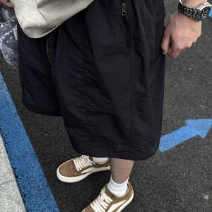 Unisex Japanese-Style Quick-Dry Cargo Shorts - Lightweight, Breathable, Casual 5-Point Summer Shorts for Outdoor Activities