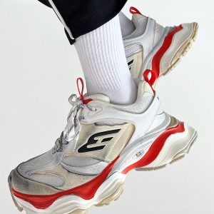 Unisex Paris Cargo Dad Shoes 5XL Thick-Soled Height-Increasing Vintage Streetwear Trendy Sports Footwear for Couples