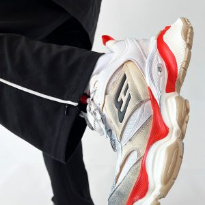 Unisex Paris Cargo Dad Shoes 5XL Thick-Soled Height-Increasing Vintage Streetwear Trendy Sports Footwear for Couples