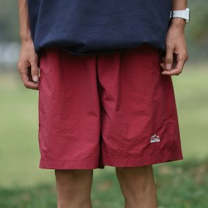 Unisex Quick-Dry Solid Color Sports Shorts - Lightweight Breathable Casual Beach Five-Point Pants for Summer Outdoor Activities