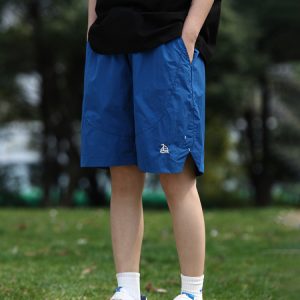 Unisex Quick-Dry Sports Shorts for Summer, Lightweight Breathable Loose Casual Straight-Cut Beach 5-Point Pants