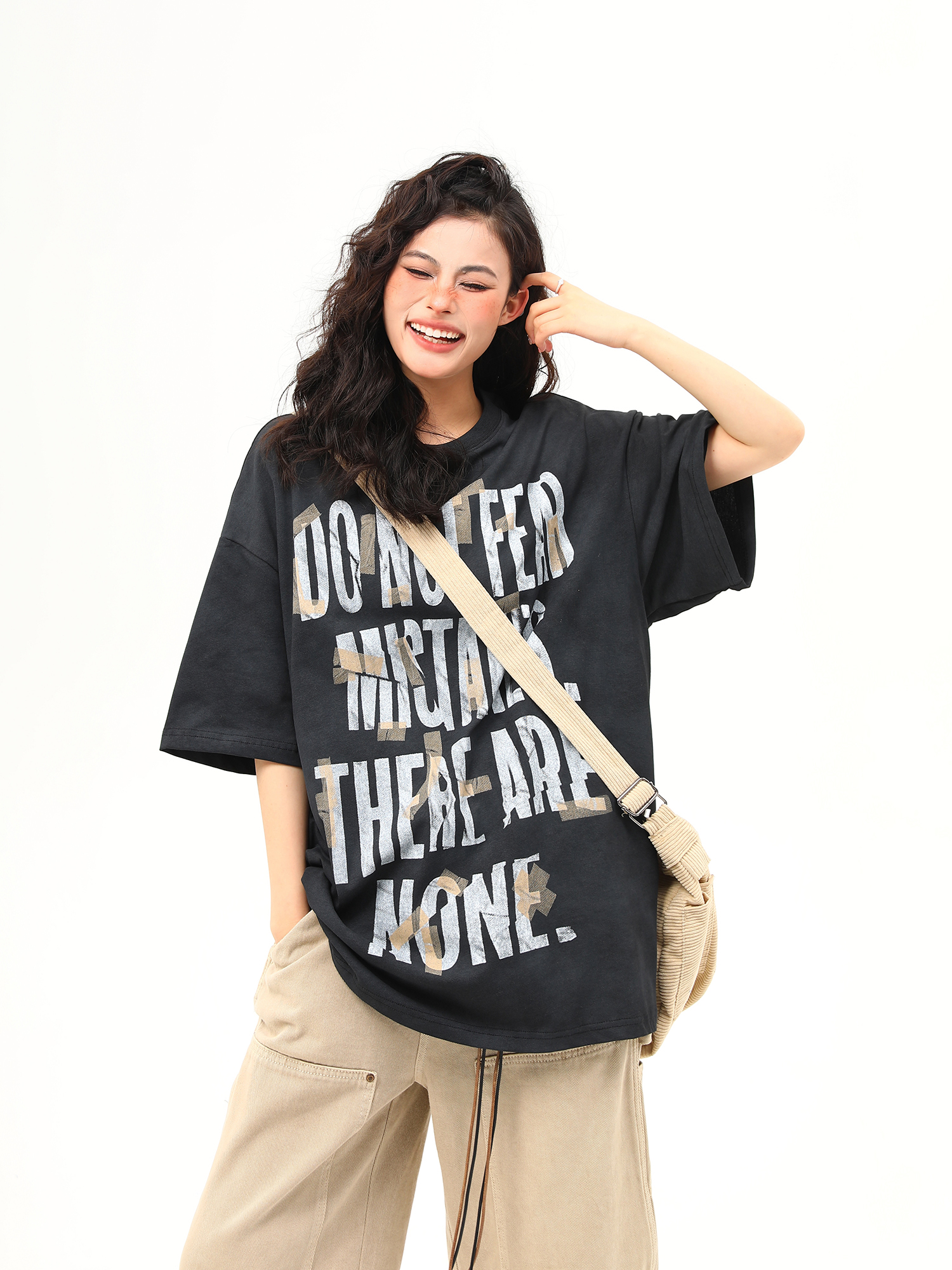 Unisex Retro Graffiti Letter Design Short-Sleeve T-Shirt - Summer Versatile Couple Tee, 90s American Street Style Unisex Retro Graffiti Letter Design Short-Sleeve T-Shirt - Summer Versatile Couple Tee, 90s American Street Style