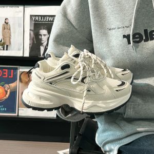 Unisex Silver Mesh Dad Shoes - Breathable Summer Sports Sneakers for Women - Versatile 2025 Style