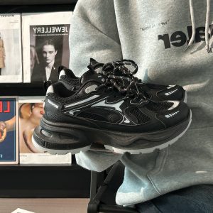 Unisex Silver Mesh Dad Shoes - Breathable Summer Sports Sneakers for Women - Versatile 2025 Style