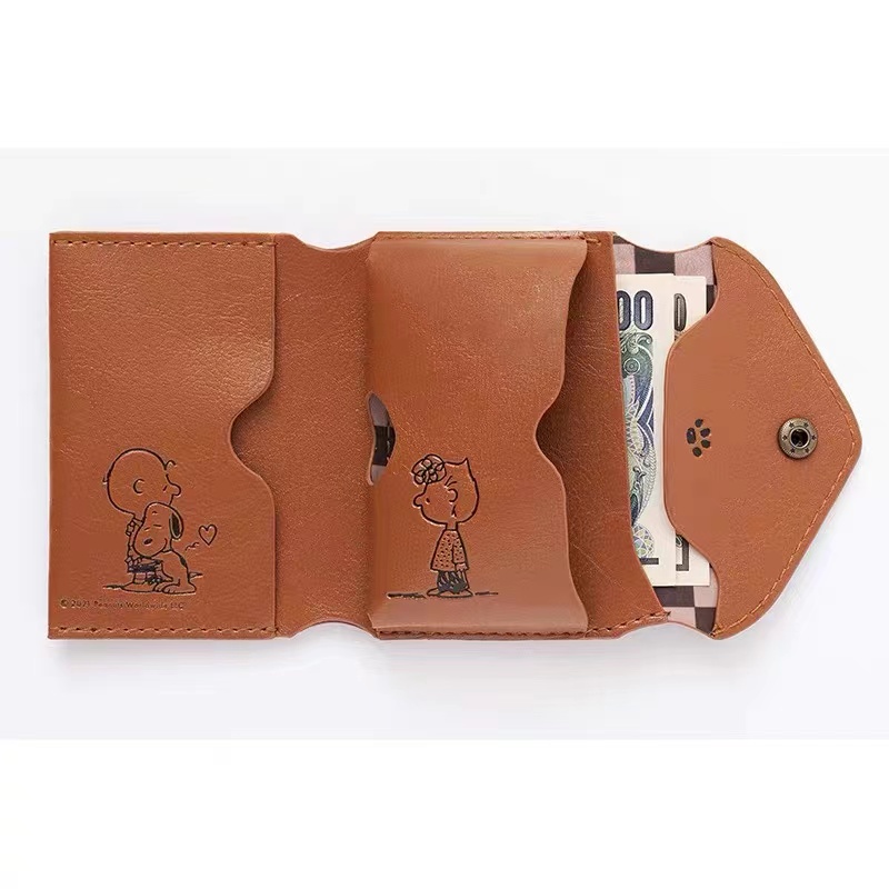 Unisex Snoopy Cartoon Coin Purse - Stylish Three-Fold PU Leather Wallet for Daily Use, Trendy and Functional Unisex Snoopy Cartoon Coin Purse - Stylish Three-Fold PU Leather Wallet for Daily Use, Trendy and Functional