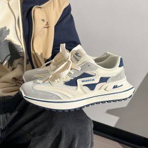 Unisex Summer Mesh Sneakers - Breathable Soft Sole White Sports Shoes, Versatile Dad Shoes for Casual and Active Wear