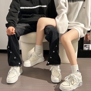 Unisex Summer Mesh Sports Shoes - Breathable Versatile Thick-Soled Casual Sneakers for Women and Men