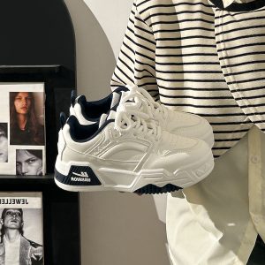 Unisex Summer Mesh Sports Shoes - Breathable Versatile Thick-Soled Casual Sneakers for Women and Men