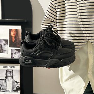 Unisex Summer Mesh Sports Shoes - Breathable Versatile Thick-Soled Casual Sneakers for Women and Men