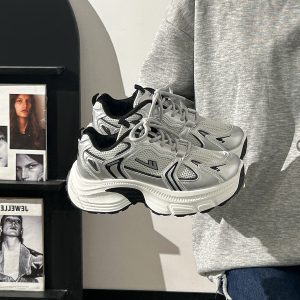 Unisex Thick-Soled Dad Shoes - 2025 Summer Mesh Breathable Casual Footwear for Versatile Style