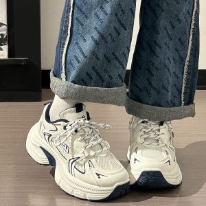 Unisex Thick-Soled Dad Shoes - 2025 Summer Mesh Breathable Casual Footwear for Versatile Style