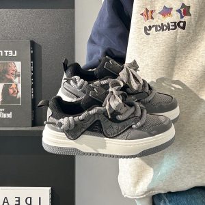 Unisex Thick-Soled Sneakers for Spring 2025 - Versatile Casual Sports Shoes for Men and Women