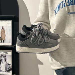 Unisex Thick-Soled Sneakers for Spring 2025 - Versatile Casual Sports Shoes for Men and Women