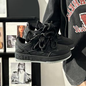 Unisex Thick-Soled Sneakers for Spring 2025 - Versatile Casual Sports Shoes for Men and Women