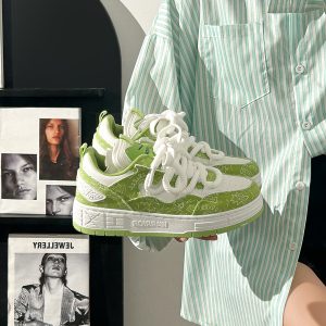 Unisex Thick-Soled Sneakers for Spring 2025 - Versatile Casual Sports Shoes for Men and Women