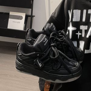 Unisex Thick-Soled Sneakers for Spring Summer, Trendy American Retro Mesh Breathable Sports Shoes for Women and Men