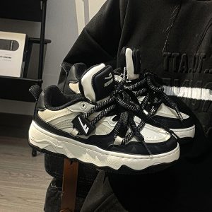 Unisex Thick-Soled Sneakers for Spring Summer, Trendy American Retro Mesh Breathable Sports Shoes for Women and Men