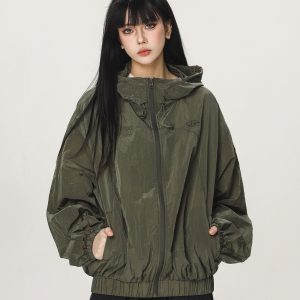 Unisex Thin Hooded Sun Protection Jacket - Trendy American Style for Summer Outdoor Activities