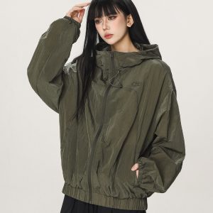 Unisex Thin Hooded Sun Protection Jacket - Trendy American Style for Summer Outdoor Activities