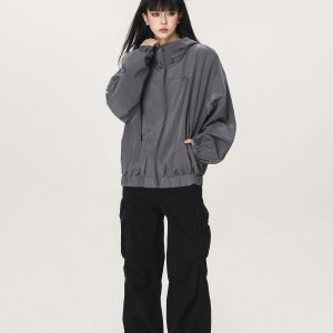 Unisex Thin Hooded Sun Protection Jacket - Trendy American Style for Summer Outdoor Activities