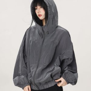 Unisex Thin Hooded Sun Protection Jacket - Trendy American Style for Summer Outdoor Activities