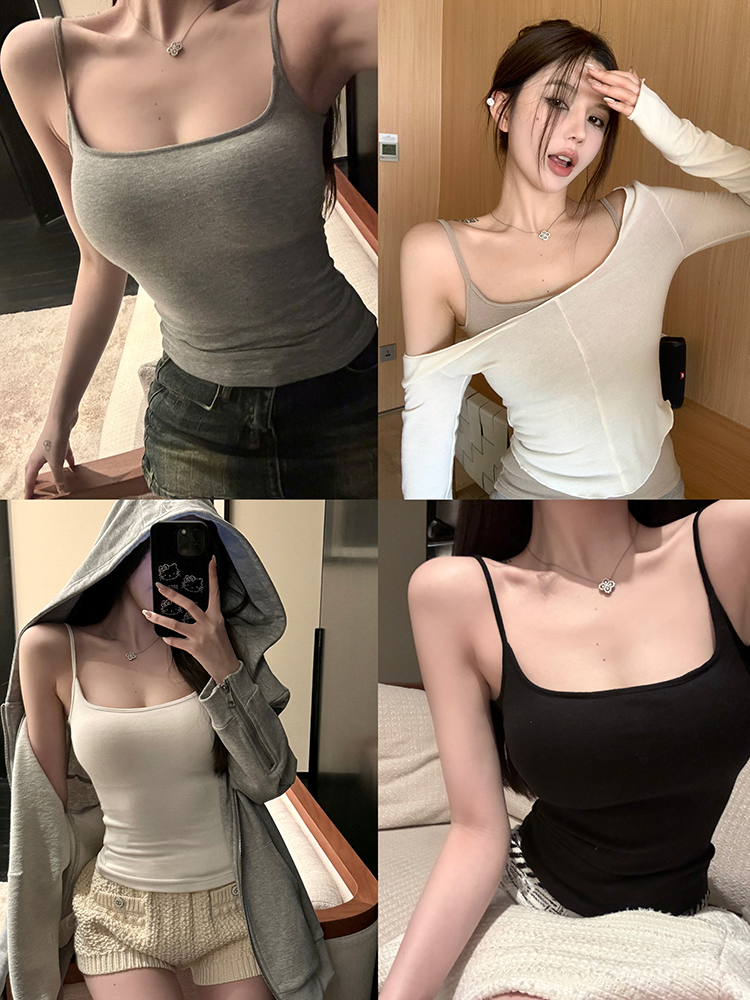 Universal Lift Cup Camisole for Women - Fitted Basic Top with Chest Pads, Versatile Essential for Everyday Style Universal Lift Cup Camisole for Women - Fitted Basic Top with Chest Pads, Versatile Essential for Everyday Style