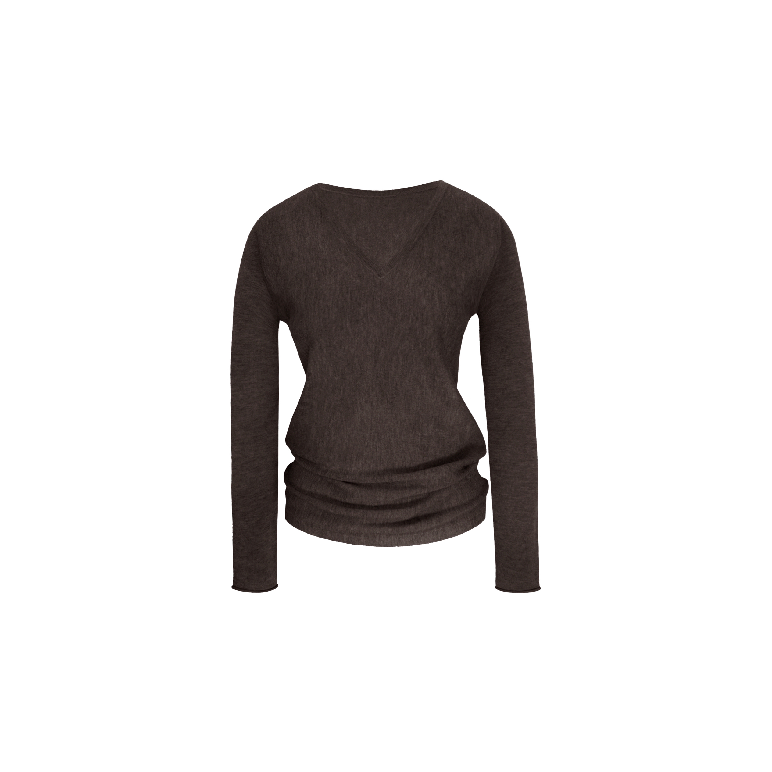 V-Neck Batwing Sleeve Knitted Wool Top - Cozy, Chic, Perfect for Layering, Fall Fashion Essential