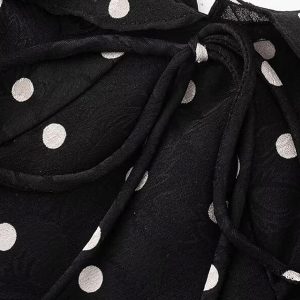 V-Neck Floral Maxi Dress for Women - Vintage 2025 Summer Vacation Style - Black - Elegant Anti-Aging Design