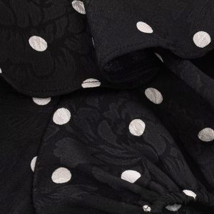 V-Neck Floral Maxi Dress for Women - Vintage 2025 Summer Vacation Style - Black - Elegant Anti-Aging Design