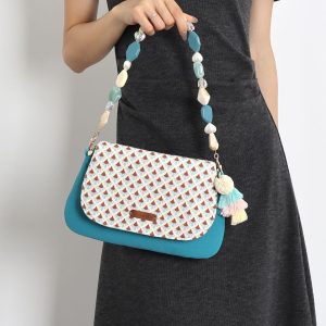 Vacation Tassel Beaded Underarm Crossbody Envelope Bag - Trendy Boho Style for Summer Outings